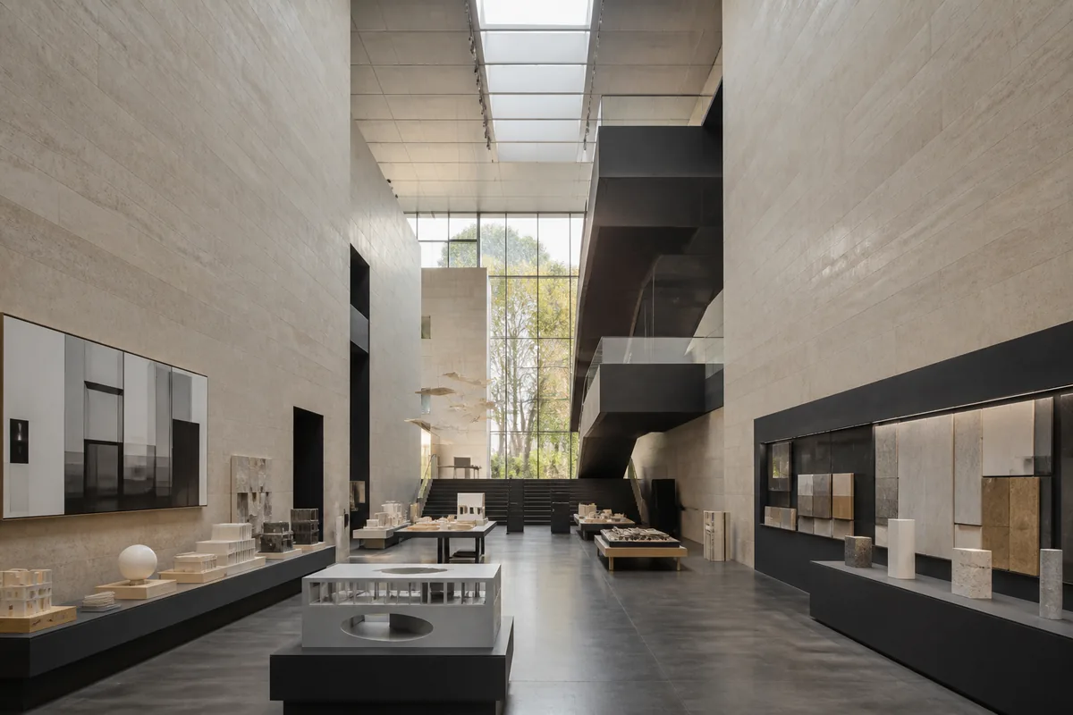 Art gallery presenting works from different cultures