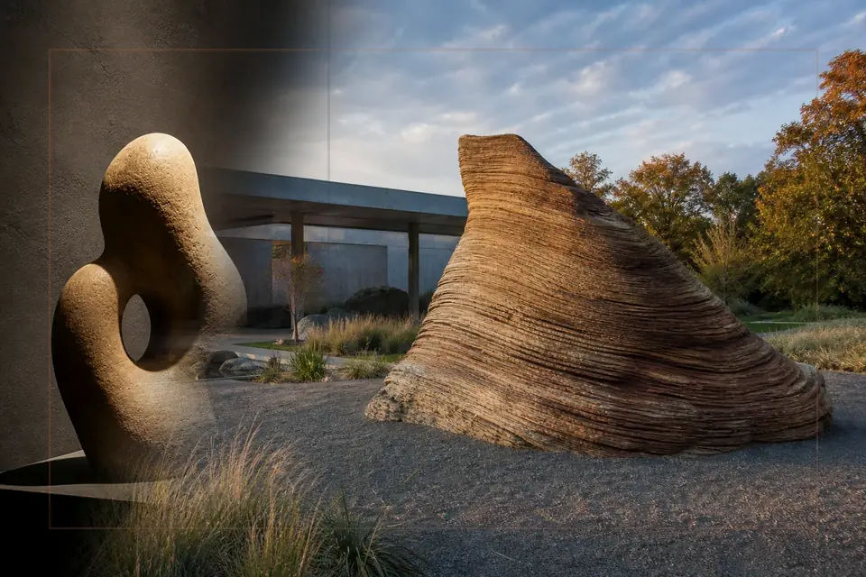Composizione editoriale sulle arti visive per la guida di Art Pavilion in Zagreb