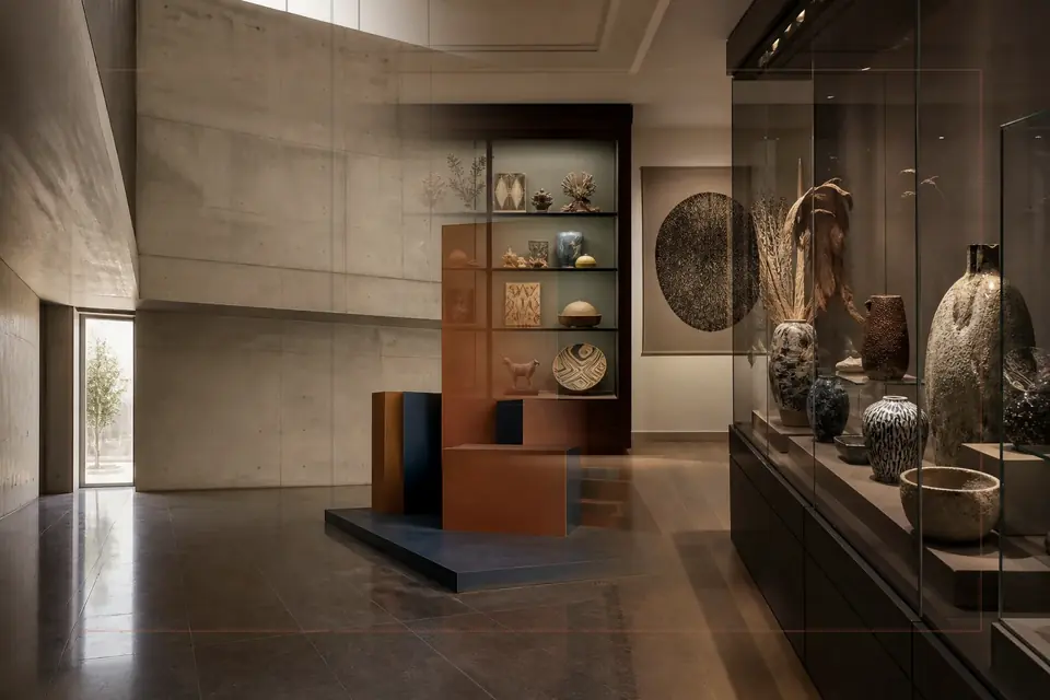 Composition éditoriale consacrée aux arts visuels pour le guide de Artium Museum