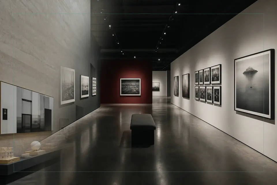 Composition éditoriale consacrée aux arts visuels pour le guide de Christchurch Art Gallery Te Puna o Waiwhetū
