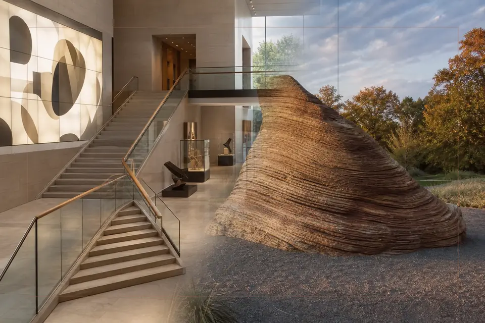 Composition éditoriale consacrée aux arts visuels pour le guide de Didrichsen Art Museum
