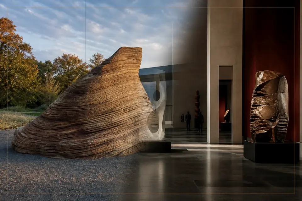 Composition éditoriale consacrée aux arts visuels pour le guide de Ilmin Museum of Art
