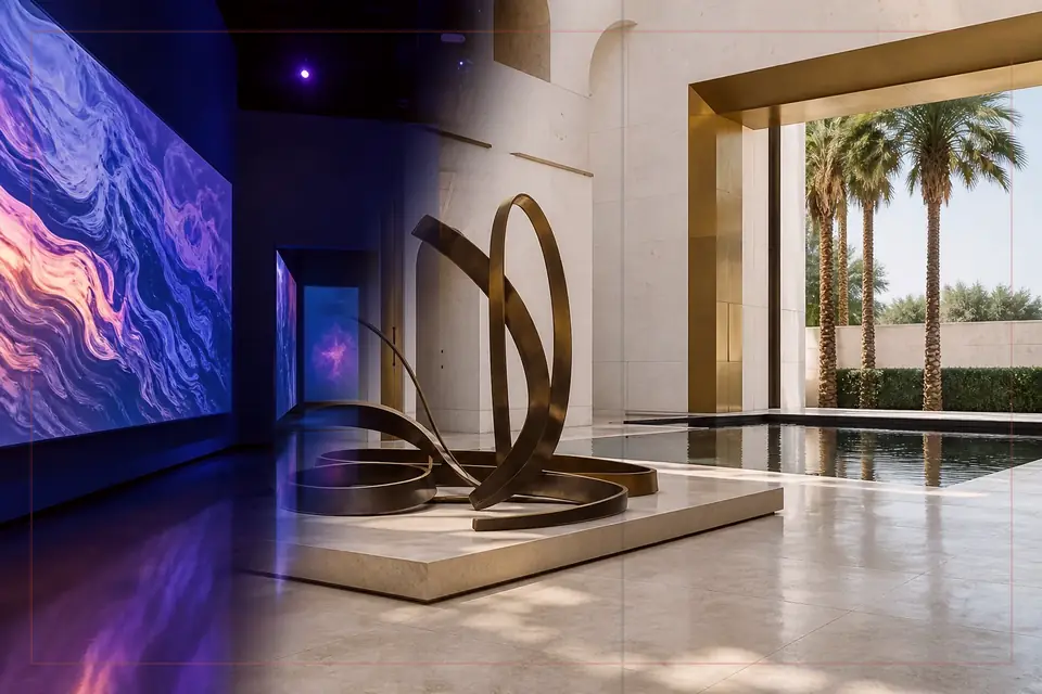 Composition éditoriale consacrée aux arts visuels pour le guide de Joslyn Art Museum
