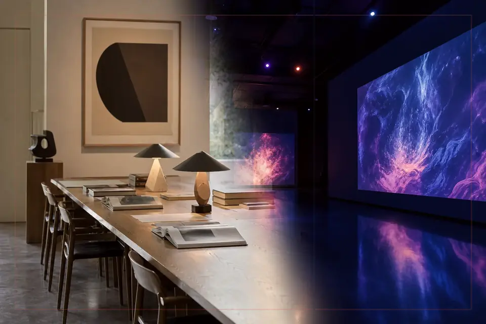 Composición editorial sobre artes visuales para la guía de Juan Manuel Blanes Museum