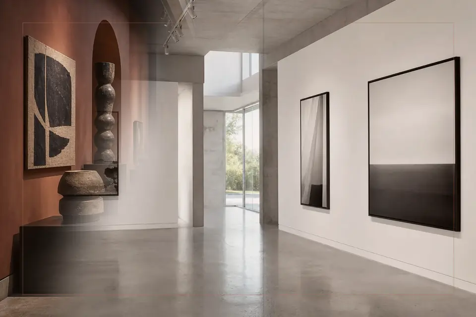 为Kaliningrad Oblast Museum of Fine Arts指南创作的视觉艺术编辑构图
