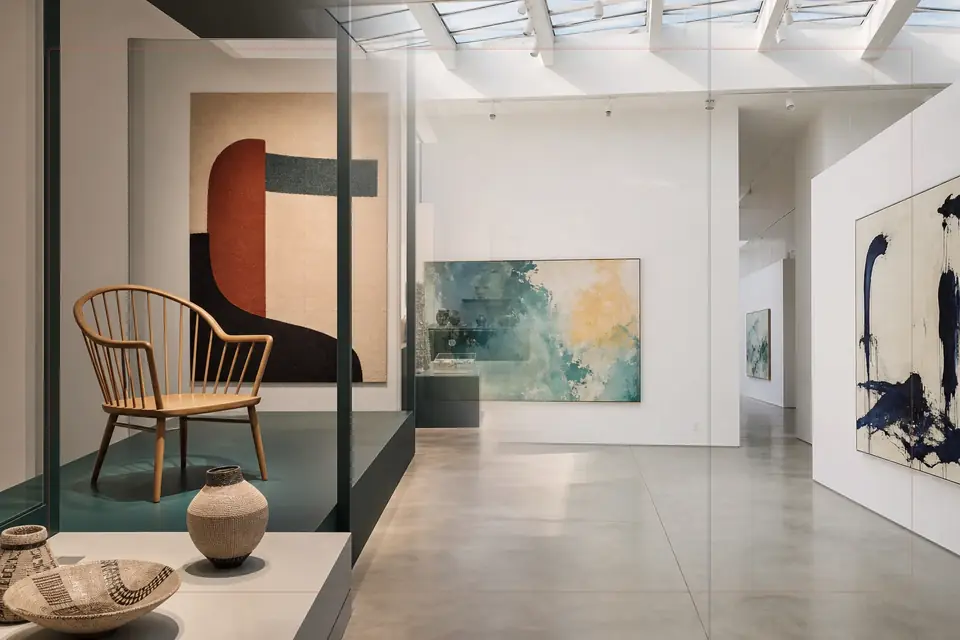Composition éditoriale consacrée aux arts visuels pour le guide de Kunsthalle Mannheim