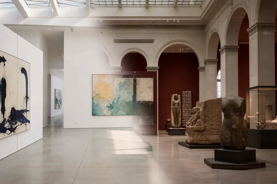 Kurpfälzisches Museum 가이드를 위한 시각 예술 에디토리얼 구성