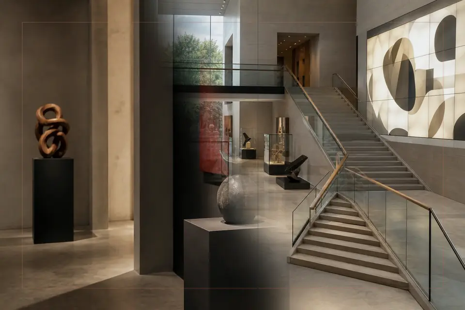Composition éditoriale consacrée aux arts visuels pour le guide de Lázaro Galdiano Museum