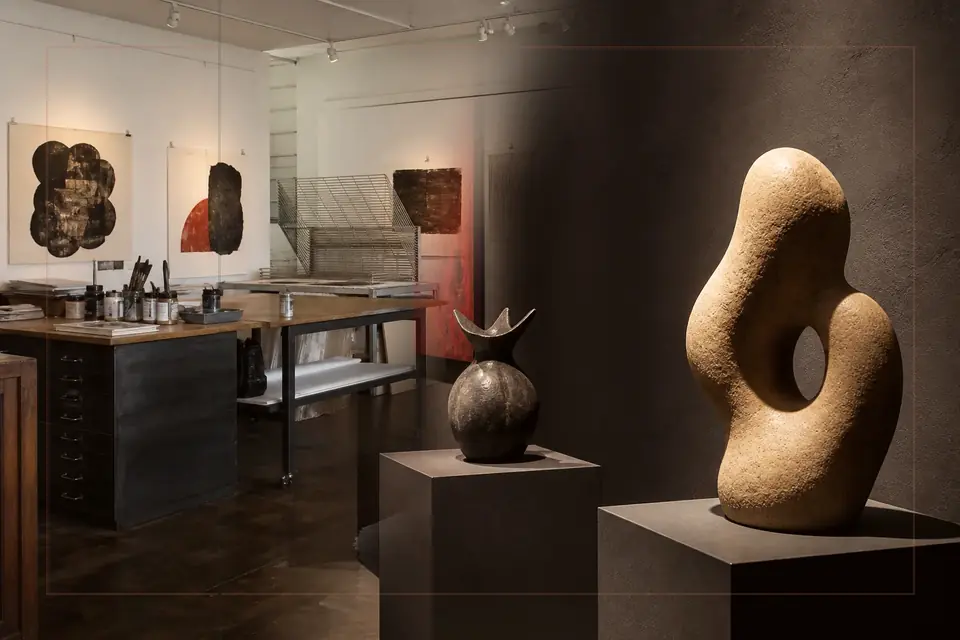 Composizione editoriale sulle arti visive per la guida di Mimara Museum