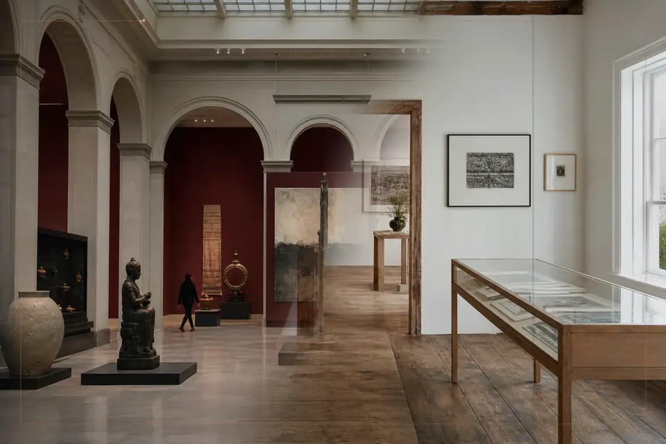 Composition éditoriale consacrée aux arts visuels pour le guide de Musée d'Orsay