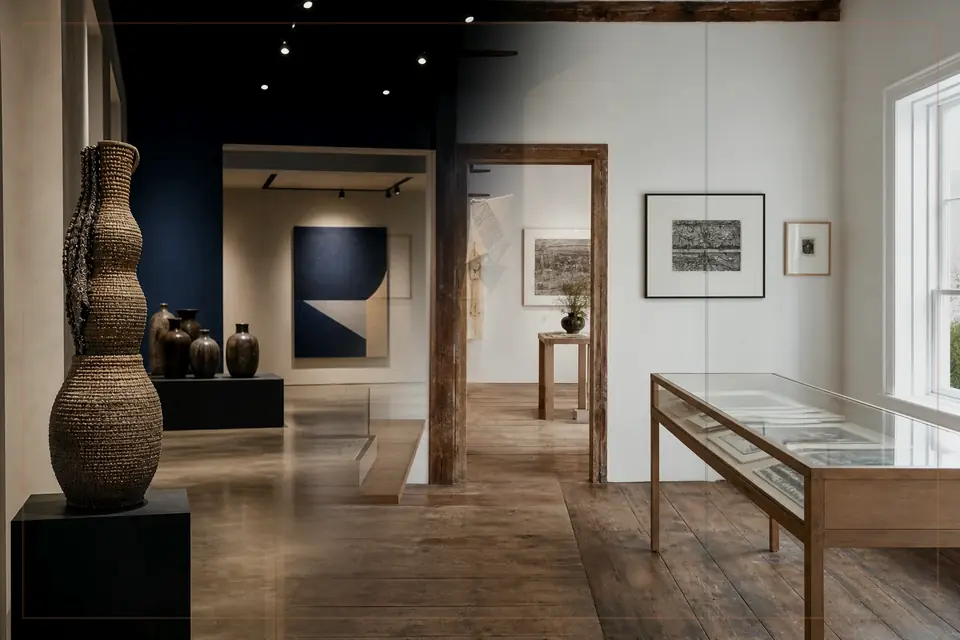 Composition éditoriale consacrée aux arts visuels pour le guide de Musée des Beaux-Arts de Dijon