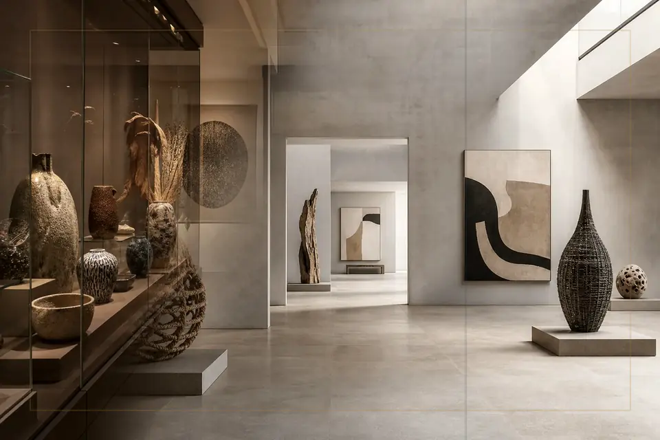 Composition éditoriale consacrée aux arts visuels pour le guide de Museum MACAN