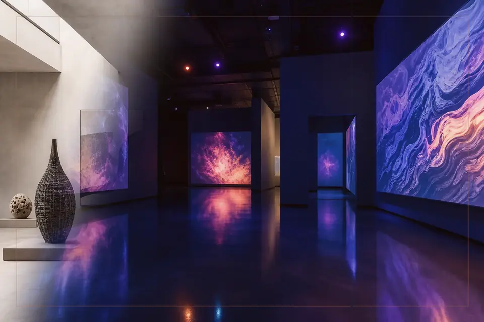 Museum of Contemporary Art Skopje のガイドのための視覚芸術エディトリアル作品