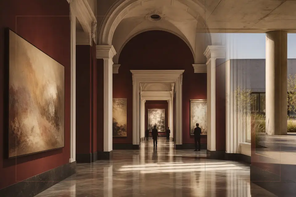 为Palazzo Mansi National Museum指南创作的视觉艺术编辑构图