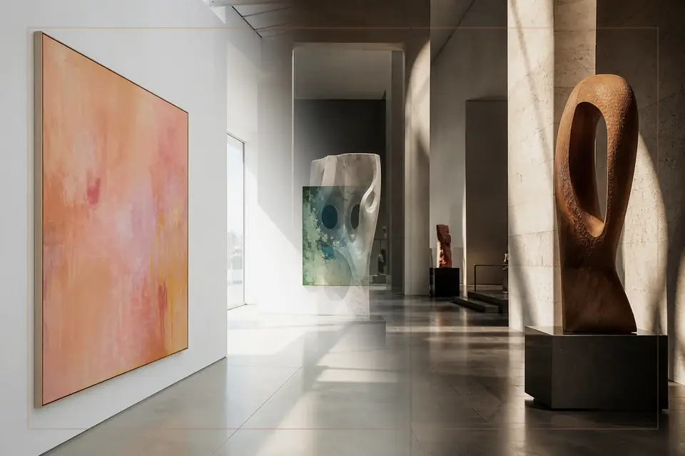 Composizione editoriale sulle arti visive per la guida di Palazzo Venezia
