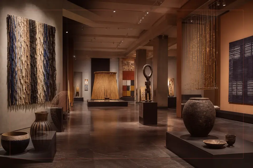 Composition éditoriale consacrée aux arts visuels pour le guide de Pérez Art Museum Miami