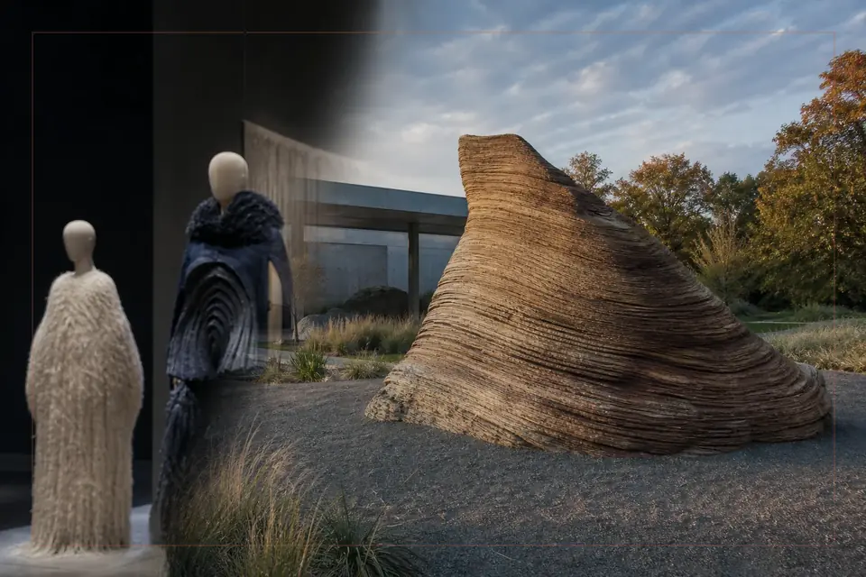 Composizione editoriale sulle arti visive per la guida di Rome Quadriennale