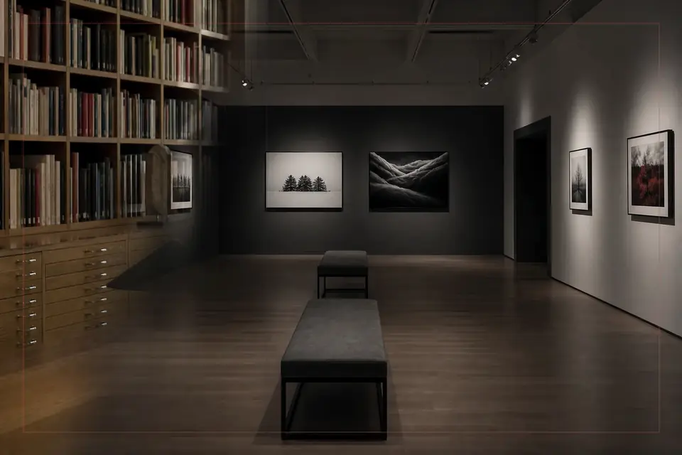 Composition éditoriale consacrée aux arts visuels pour le guide de San Diego Museum of Art