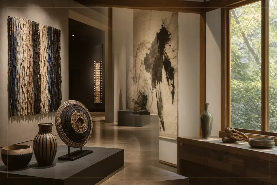 Composition éditoriale consacrée aux arts visuels pour le guide de Sursock Museum