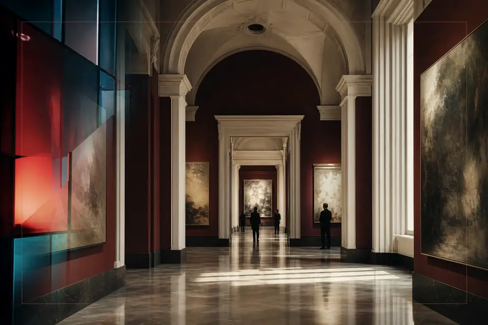 为Taganrog Museum of Art指南创作的视觉艺术编辑构图