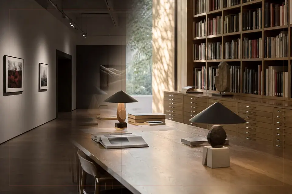 Tate Liverpool 가이드를 위한 시각 예술 에디토리얼 구성