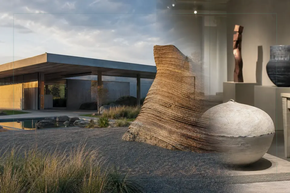 Composition éditoriale consacrée aux arts visuels pour le guide de Museum of New Zealand Te Papa Tongarewa