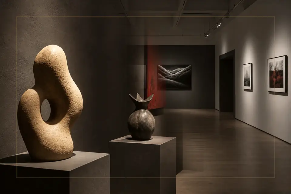 Composition éditoriale consacrée aux arts visuels pour le guide de Teshima Art Museum
