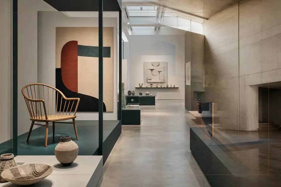 Composition éditoriale consacrée aux arts visuels pour le guide de Thyssen-Bornemisza Museum