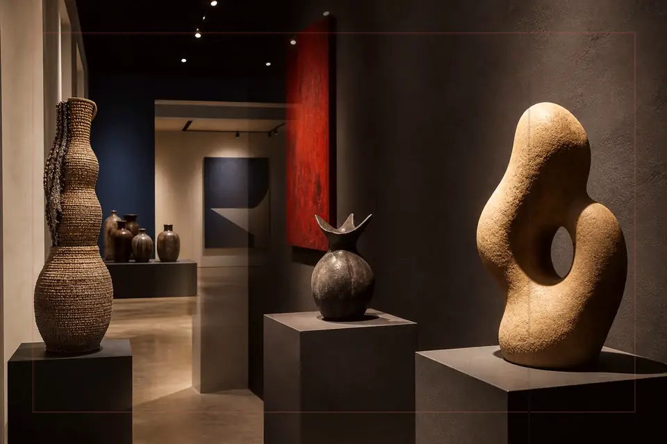 Composition éditoriale consacrée aux arts visuels pour le guide de Walters Art Museum