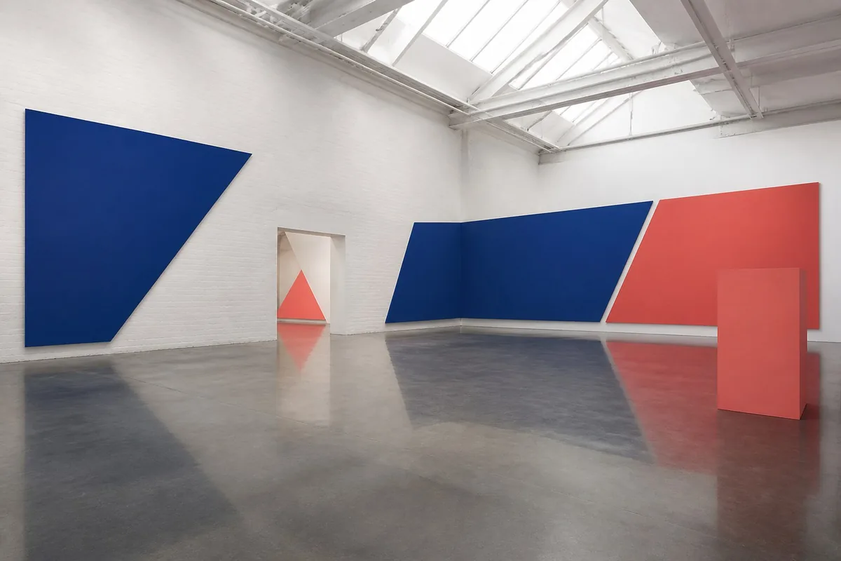 Composition éditoriale consacrée aux arts visuels pour le guide de David Zwirner New York