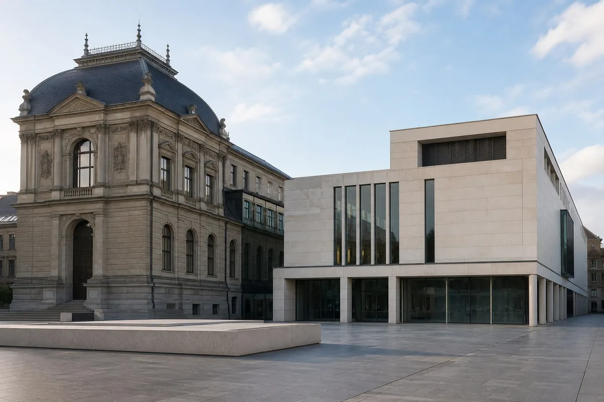 Composition éditoriale consacrée aux arts visuels pour le guide de Kunsthaus Zürich